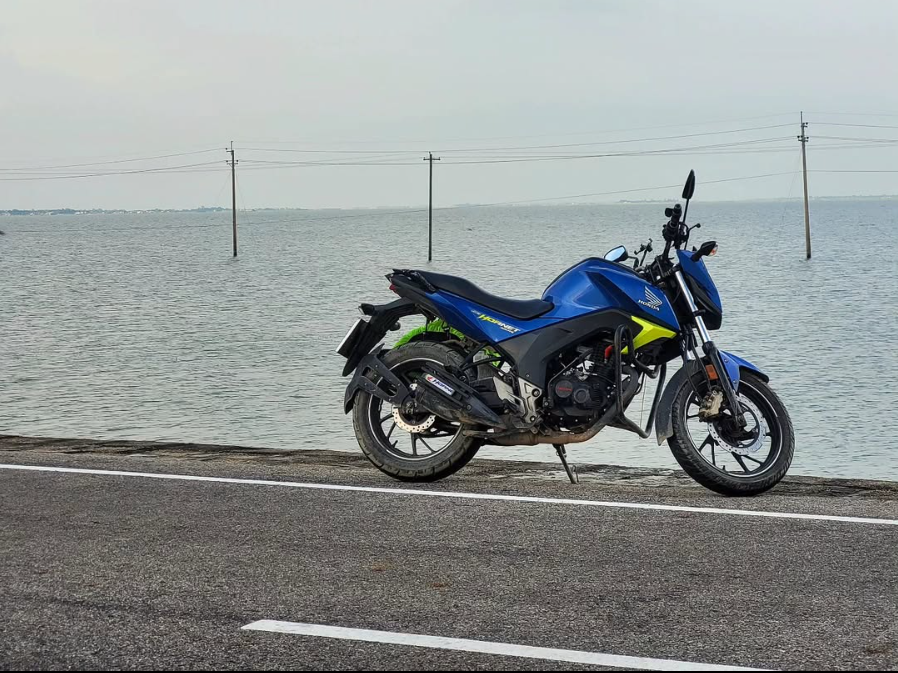 Honda Hornet by the water